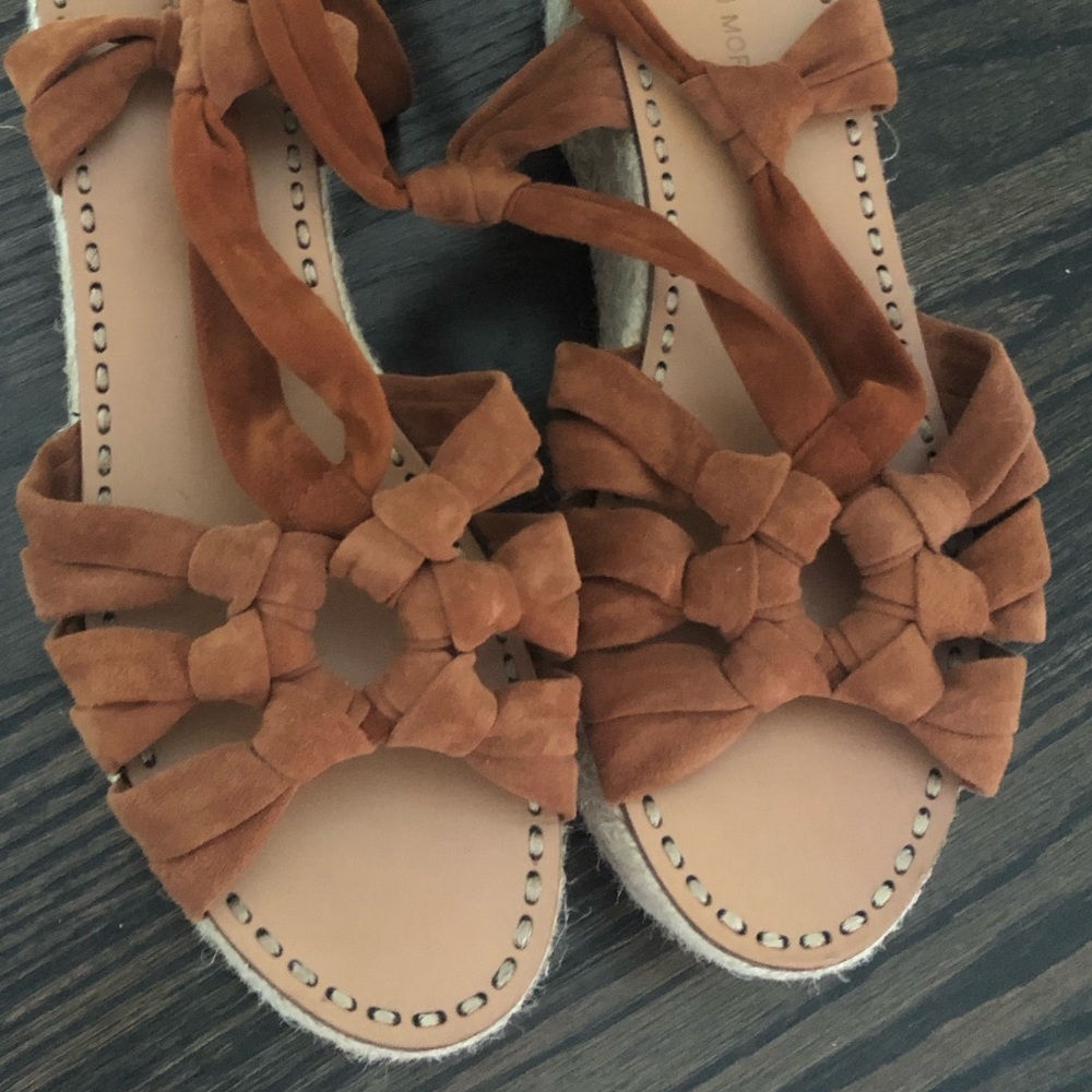 Sigerson Morrison Suede Platform Espadrilles - image 5